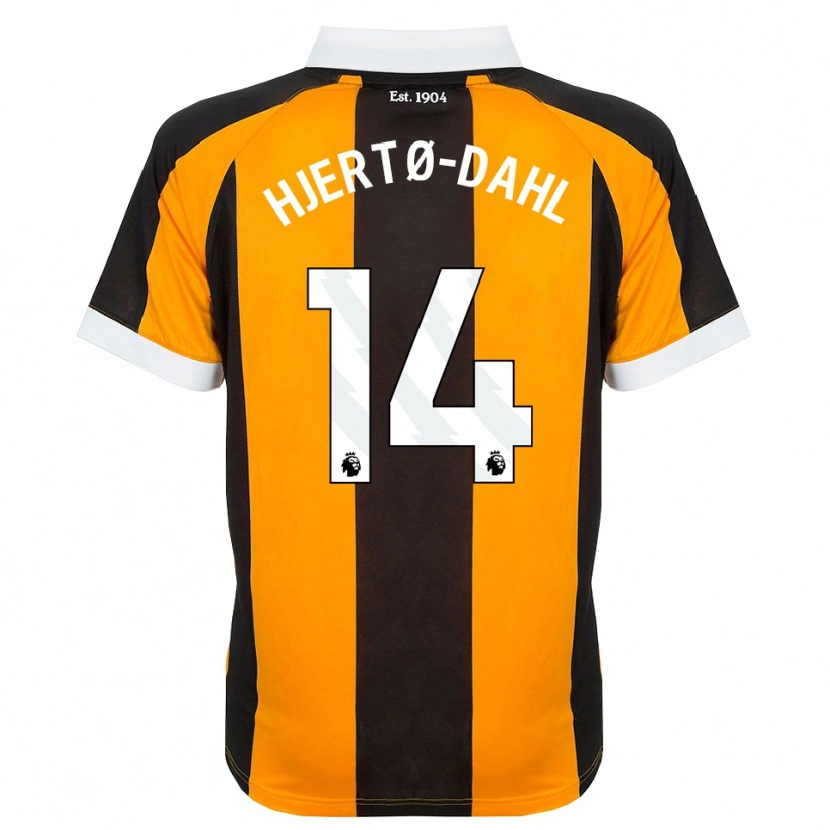 Danxen Barn Jens Hjertø-Dahl #14 Orange Svart Vit Hemmatröja Matchtröjor 2026/27 Tröjor T-Tröja