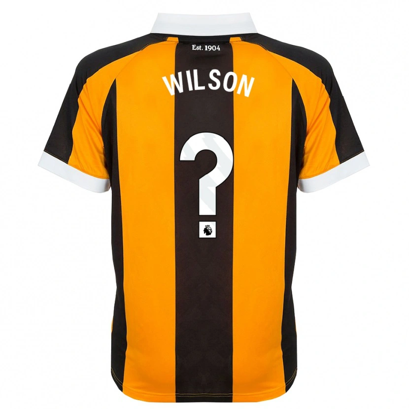Danxen Barn George Wilson #0 Orange Svart Vit Hemmatröja Matchtröjor 2026/27 Tröjor T-Tröja