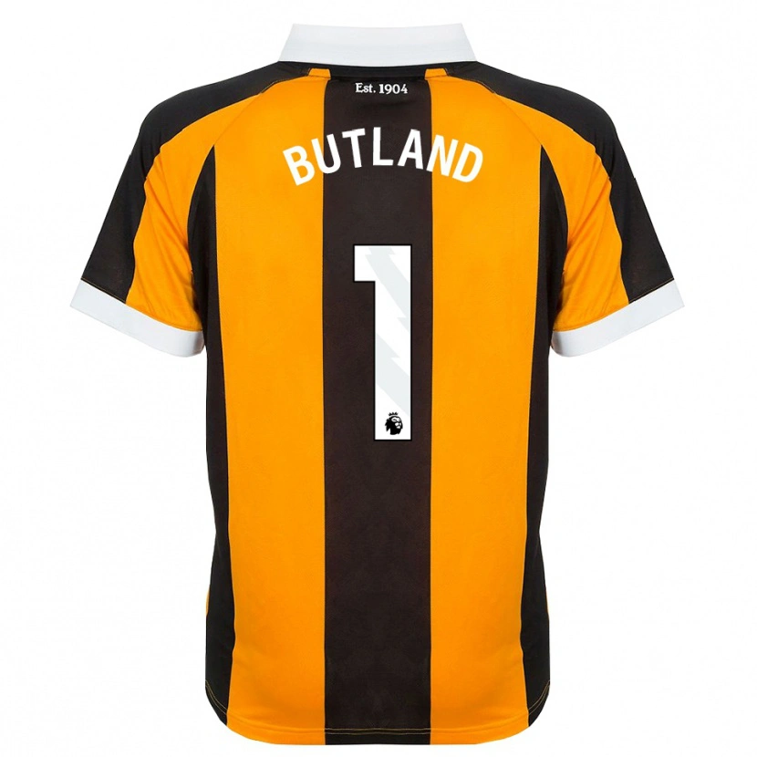Danxen Barn Jack Butland #1 Orange Svart Vit Hemmatröja Matchtröjor 2026/27 Tröjor T-Tröja