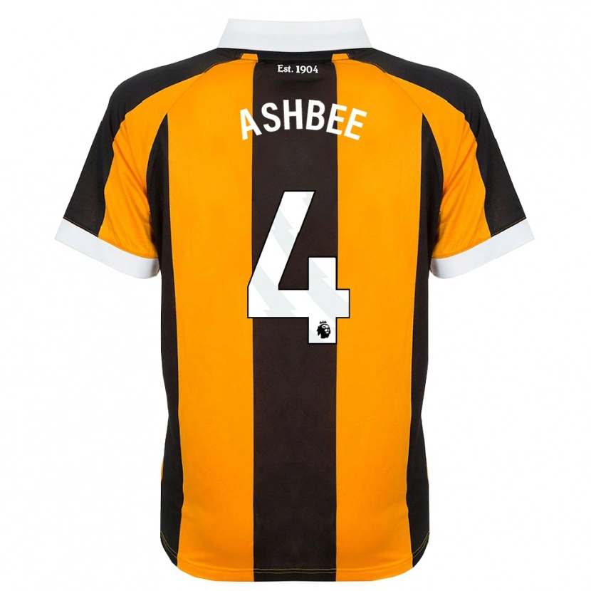 Danxen Barn Stanley Ashbee #4 Orange Svart Vit Hemmatröja Matchtröjor 2026/27 Tröjor T-Tröja