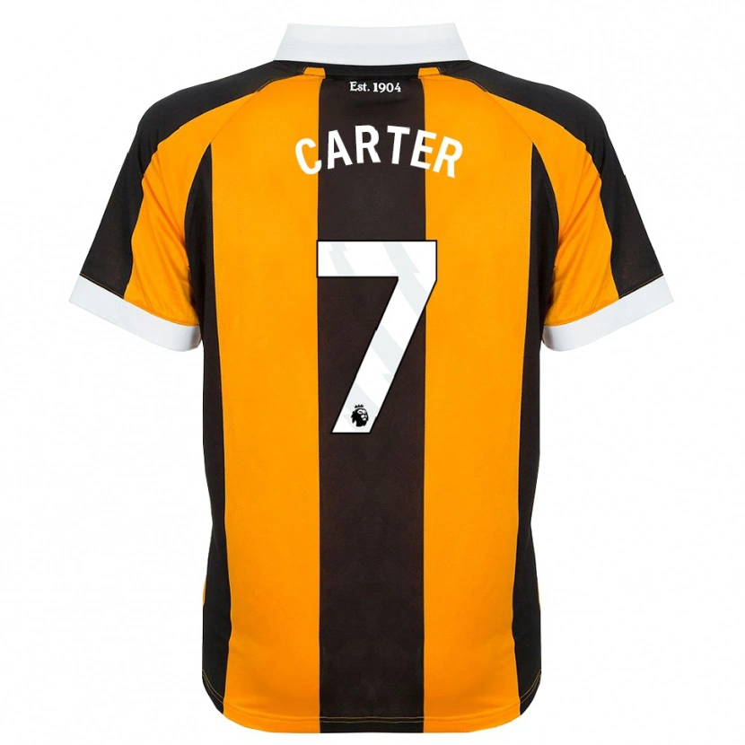 Danxen Barn Ramell Carter #7 Orange Svart Vit Hemmatröja Matchtröjor 2026/27 Tröjor T-Tröja