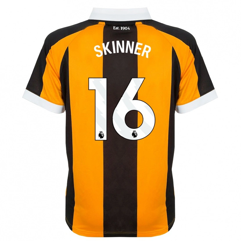 Danxen Barn Harley Skinner #16 Orange Svart Vit Hemmatröja Matchtröjor 2026/27 Tröjor T-Tröja