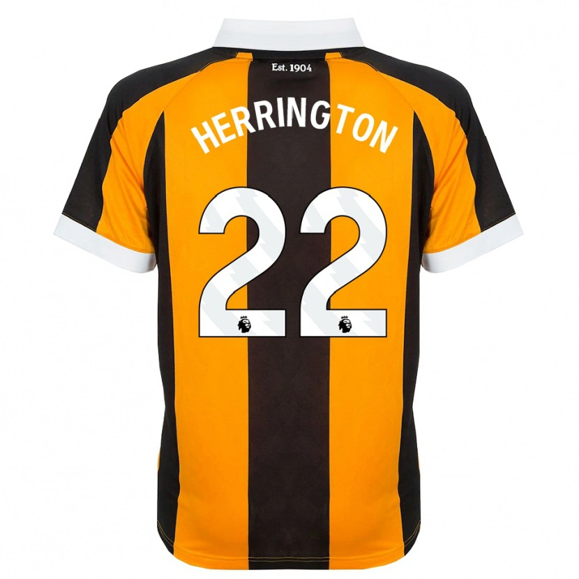 Danxen Barn Lucas Herrington #22 Orange Svart Vit Hemmatröja Matchtröjor 2026/27 Tröjor T-Tröja