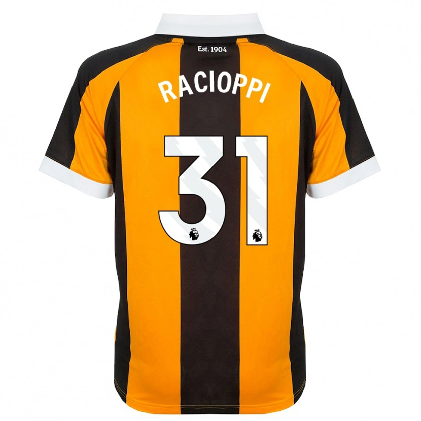 Danxen Barn Anthony Racioppi #31 Orange Svart Vit Hemmatröja Matchtröjor 2026/27 Tröjor T-Tröja