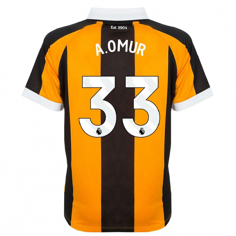 Danxen Barn Abdülkadir Ömür #33 Orange Svart Vit Hemmatröja Matchtröjor 2026/27 Tröjor T-Tröja