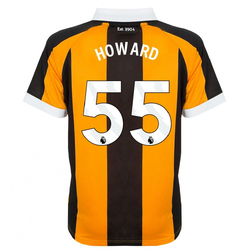 Danxen Barn Archie Howard #55 Orange Svart Vit Hemmatröja Matchtröjor 2026/27 Tröjor T-Tröja