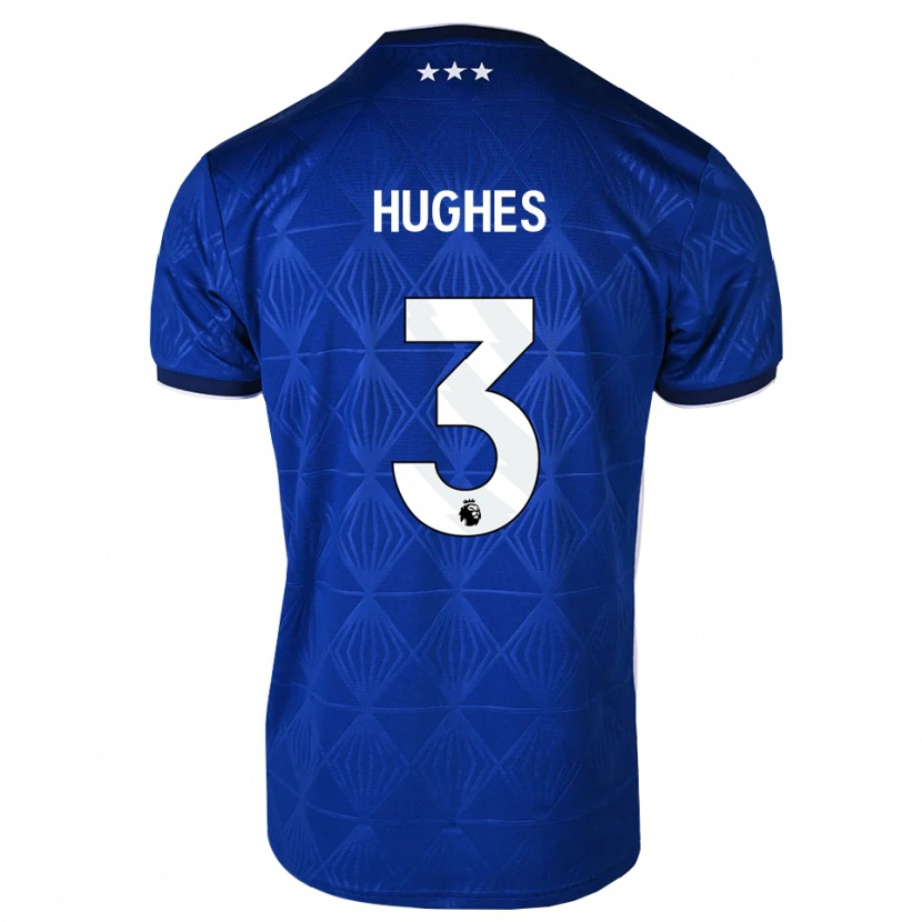 Danxen Barn Summer Hughes #3 Mellanblå Vit Röd Hemmatröja Matchtröjor 2026/27 Tröjor T-Tröja