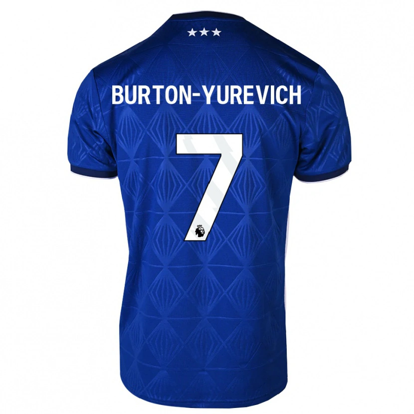 Danxen Barn Roman Burton-Yurevich #7 Mellanblå Vit Röd Hemmatröja Matchtröjor 2026/27 Tröjor T-Tröja