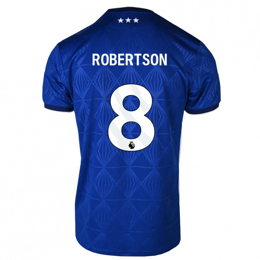 Danxen Barn Kyra Robertson #8 Mellanblå Vit Röd Hemmatröja Matchtröjor 2026/27 Tröjor T-Tröja