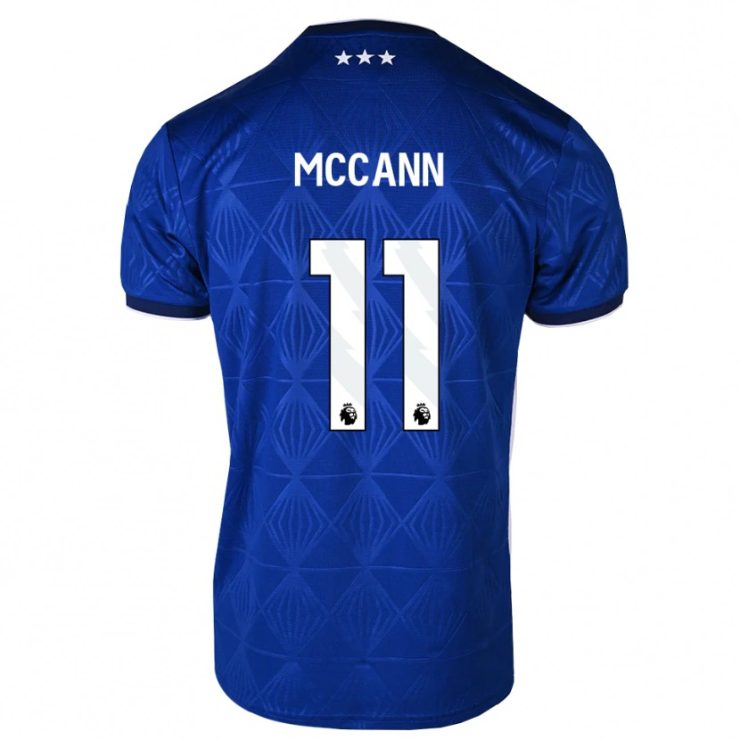 Danxen Barn Darragh Mccann #11 Mellanblå Vit Röd Hemmatröja Matchtröjor 2026/27 Tröjor T-Tröja