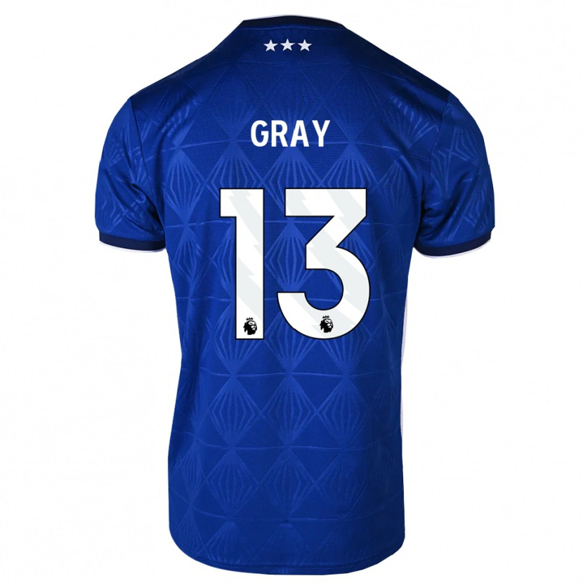 Danxen Barn Henry Gray #13 Mellanblå Vit Röd Hemmatröja Matchtröjor 2026/27 Tröjor T-Tröja