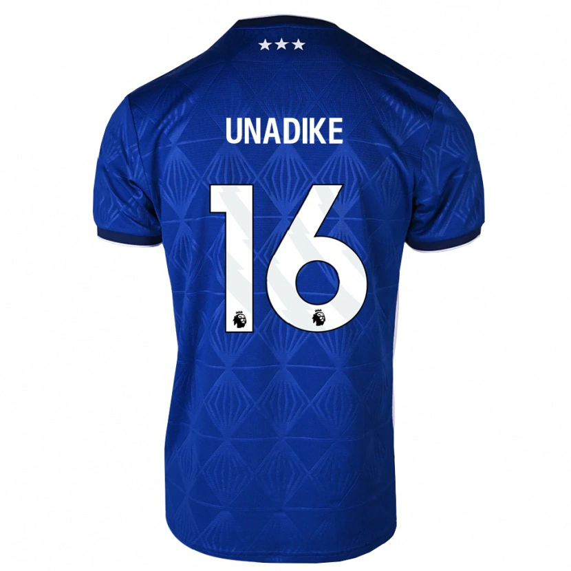 Danxen Barn Will Unadike #16 Mellanblå Vit Röd Hemmatröja Matchtröjor 2026/27 Tröjor T-Tröja