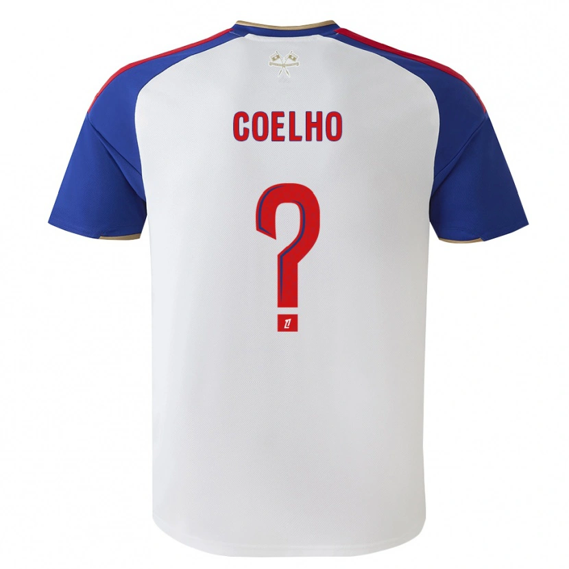Danxen Barn Ugo Coelho #0 Kungligt Blå Röd Vit Hemmatröja Matchtröjor 2026/27 Tröjor T-Tröja