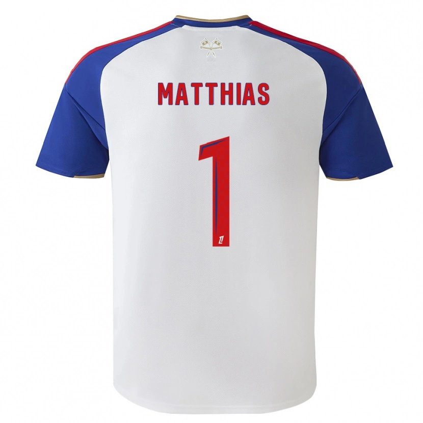 Danxen Barn Matthias Da Silva #1 Kungligt Blå Röd Vit Hemmatröja Matchtröjor 2026/27 Tröjor T-Tröja
