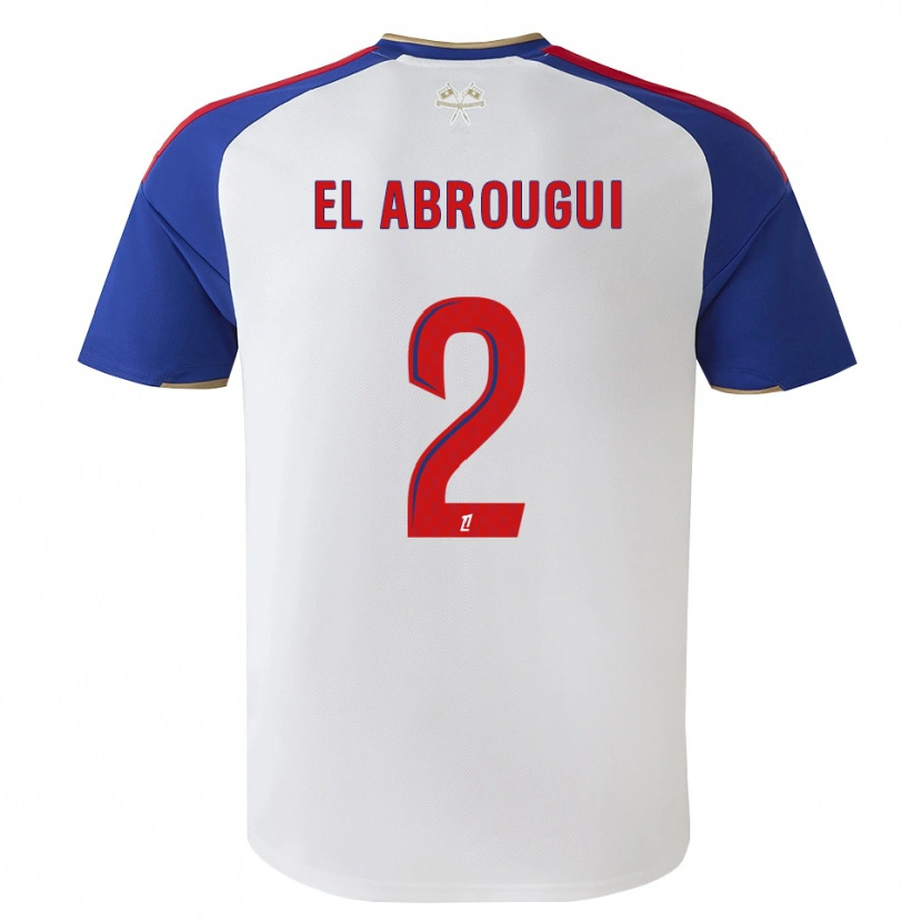 Danxen Barn Wassim El Abrougui #2 Kungligt Blå Röd Vit Hemmatröja Matchtröjor 2026/27 Tröjor T-Tröja