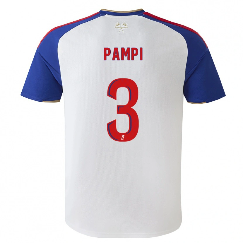 Danxen Barn Emanuel Pampi #3 Kungligt Blå Röd Vit Hemmatröja Matchtröjor 2026/27 Tröjor T-Tröja