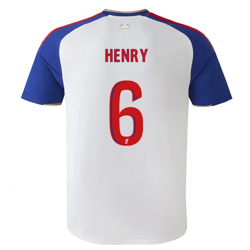 Danxen Barn Amandine Henry #6 Kungligt Blå Röd Vit Hemmatröja Matchtröjor 2026/27 Tröjor T-Tröja