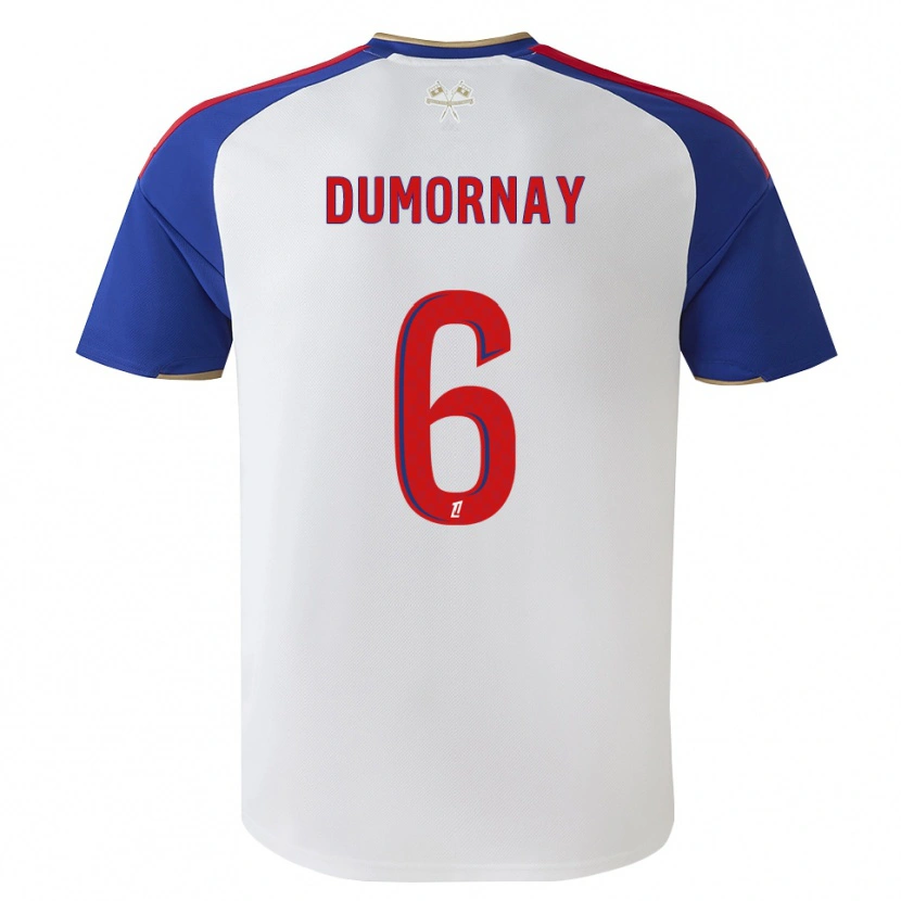 Danxen Barn Melchie Dumornay #6 Kungligt Blå Röd Vit Hemmatröja Matchtröjor 2026/27 Tröjor T-Tröja