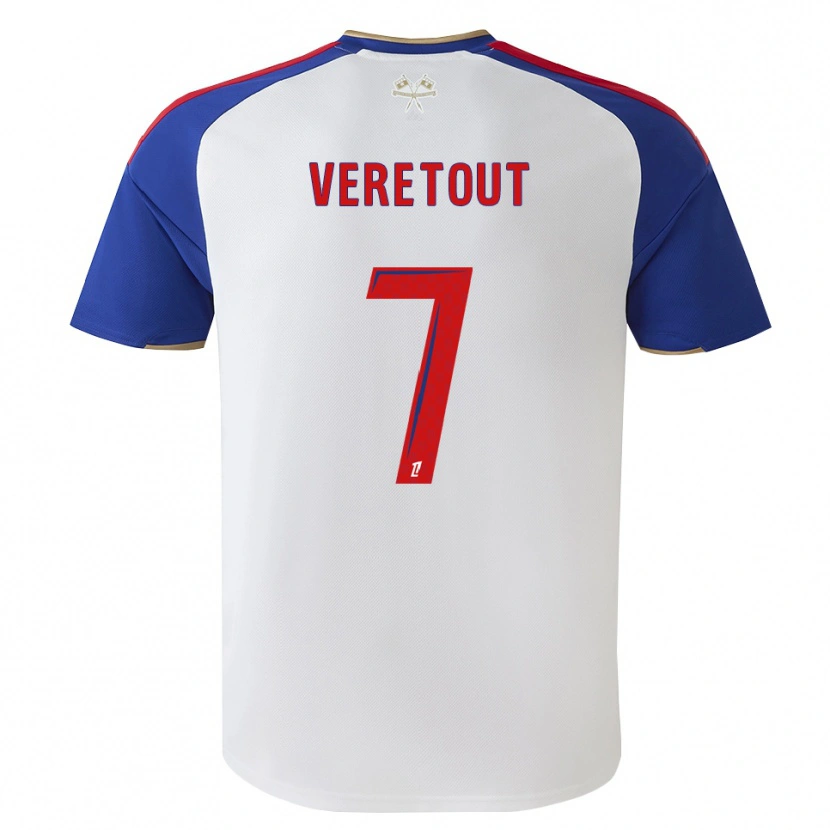 Danxen Barn Jordan Veretout #7 Kungligt Blå Röd Vit Hemmatröja Matchtröjor 2026/27 Tröjor T-Tröja