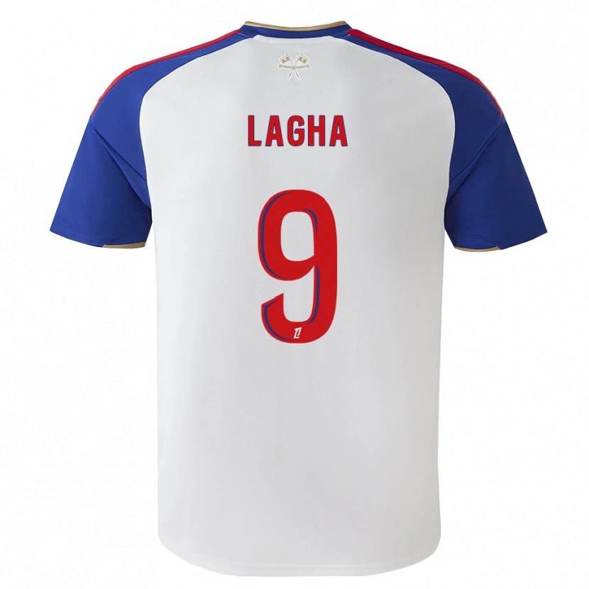 Danxen Barn Yannis Lagha #9 Kungligt Blå Röd Vit Hemmatröja Matchtröjor 2026/27 Tröjor T-Tröja