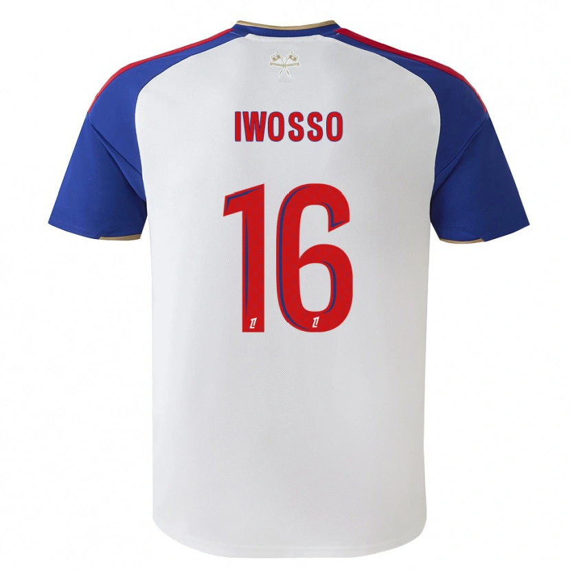 Danxen Barn Mathis Iwosso #16 Kungligt Blå Röd Vit Hemmatröja Matchtröjor 2026/27 Tröjor T-Tröja
