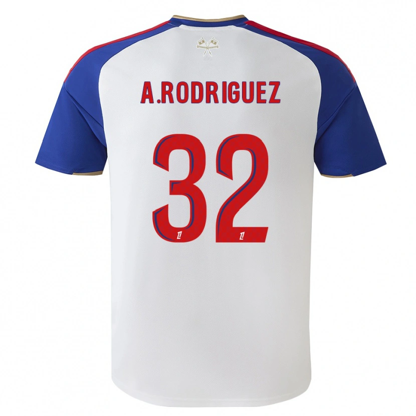 Danxen Barn Alejandro Gomes Rodríguez #32 Kungligt Blå Röd Vit Hemmatröja Matchtröjor 2026/27 Tröjor T-Tröja