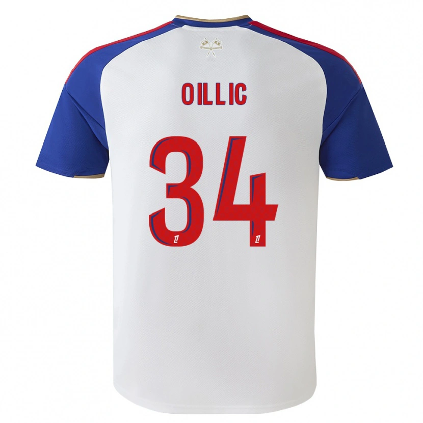 Danxen Barn Laureen Oillic #34 Kungligt Blå Röd Vit Hemmatröja Matchtröjor 2026/27 Tröjor T-Tröja