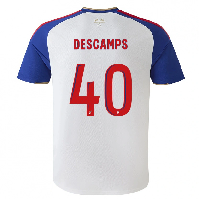 Danxen Barn Rémy Descamps #40 Kungligt Blå Röd Vit Hemmatröja Matchtröjor 2026/27 Tröjor T-Tröja