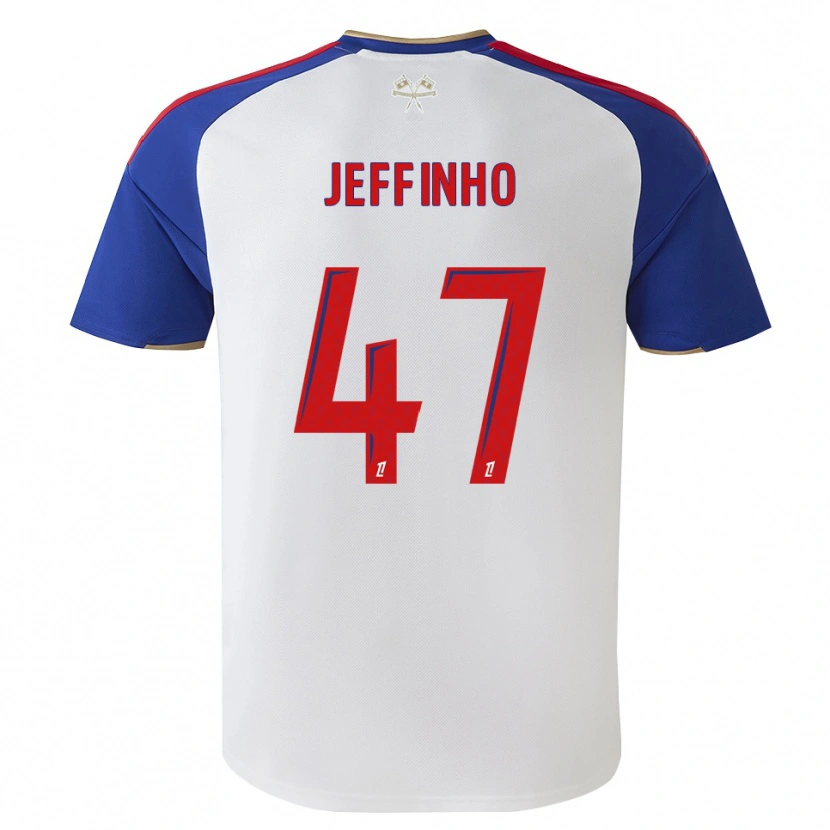Danxen Barn Jeffinho #47 Kungligt Blå Röd Vit Hemmatröja Matchtröjor 2026/27 Tröjor T-Tröja