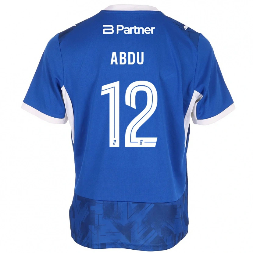 Danxen Barn Abdu Conté #12 Mellanblå Vit Hemmatröja Matchtröjor 2026/27 Tröjor T-Tröja