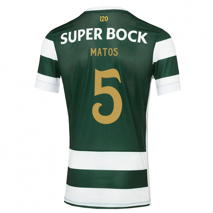 Danxen Barn Sérgio Matos #5 Mörk Skiffergrå Vit Hemmatröja Matchtröjor 2026/27 Tröjor T-Tröja