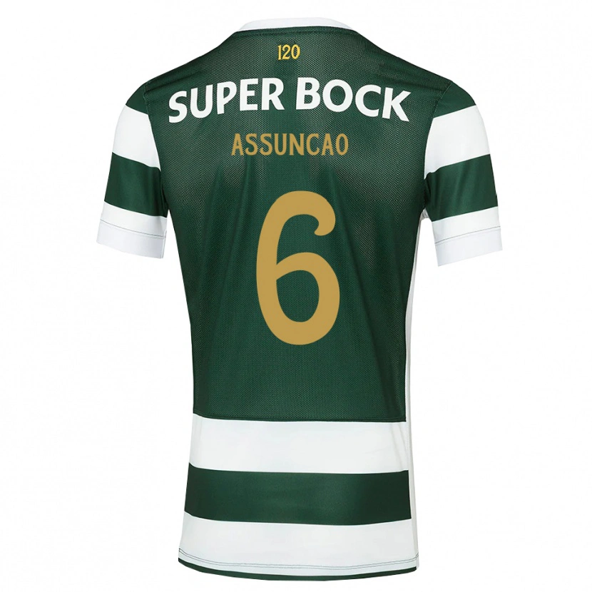 Danxen Barn João Assunção #6 Mörk Skiffergrå Vit Hemmatröja Matchtröjor 2026/27 Tröjor T-Tröja