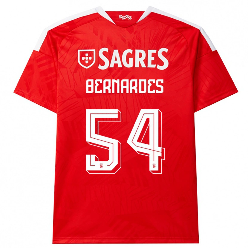 Danxen Barn Francisco Bernardes De Freitas Neto #54 Röd Vit Gul Hemmatröja Matchtröjor 2026/27 Tröjor T-Tröja