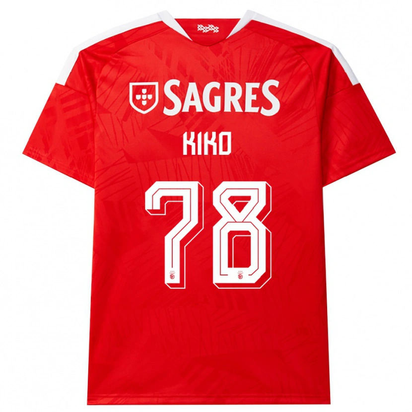 Danxen Barn Kiko #78 Röd Vit Gul Hemmatröja Matchtröjor 2026/27 Tröjor T-Tröja