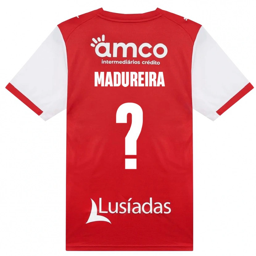 Danxen Barn João Madureira #0 Vit Röd Svart Hemmatröja Matchtröjor 2026/27 Tröjor T-Tröja