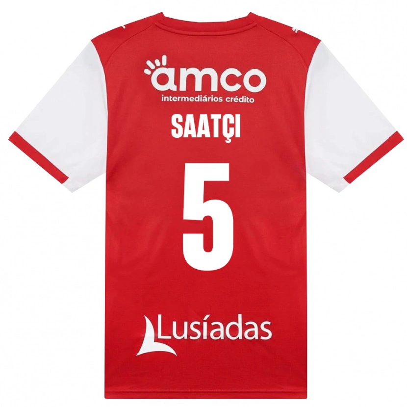 Danxen Barn Serdar Saatçı #5 Vit Röd Svart Hemmatröja Matchtröjor 2026/27 Tröjor T-Tröja
