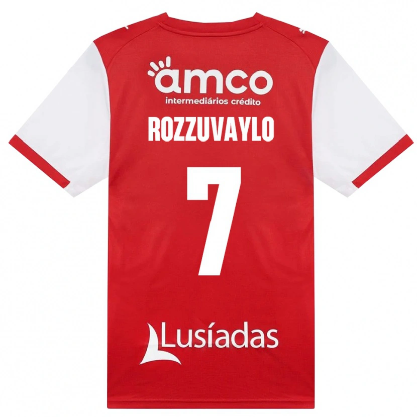 Danxen Barn Dani Rozzuvaylo #7 Vit Röd Svart Hemmatröja Matchtröjor 2026/27 Tröjor T-Tröja