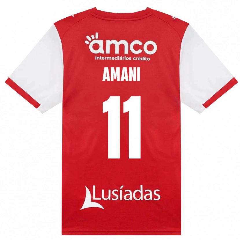 Danxen Barn Jolina Amani #11 Vit Röd Svart Hemmatröja Matchtröjor 2026/27 Tröjor T-Tröja