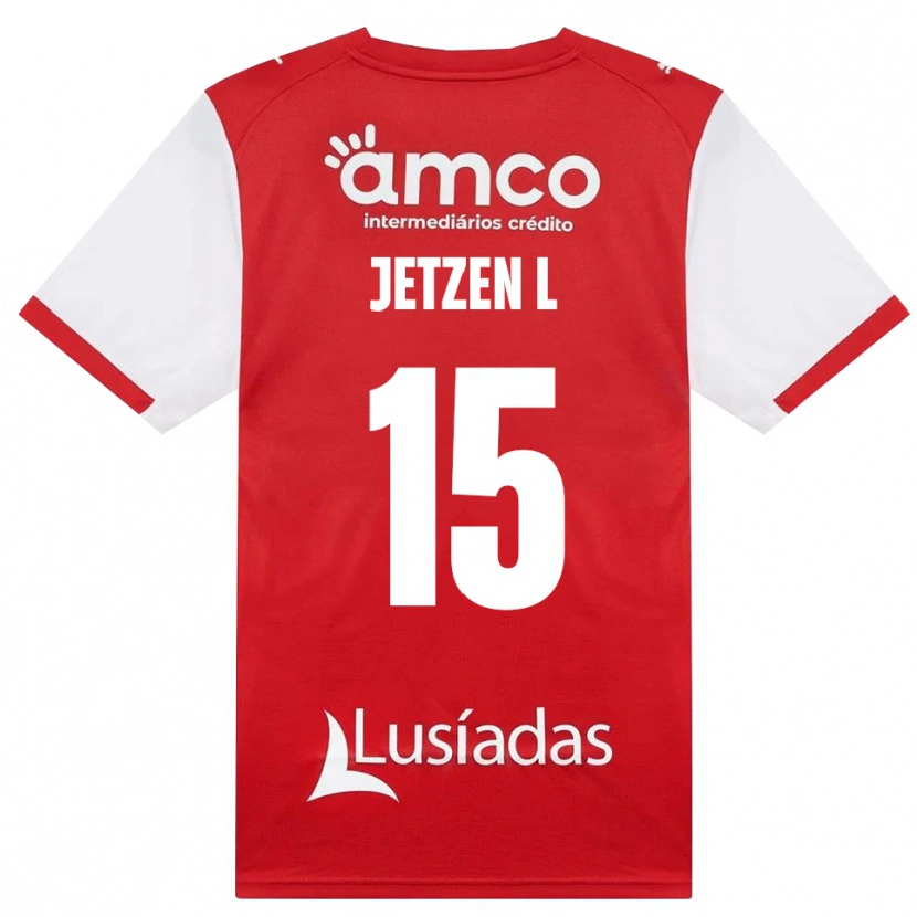 Danxen Barn Jetzen Lopes #15 Vit Röd Svart Hemmatröja Matchtröjor 2026/27 Tröjor T-Tröja