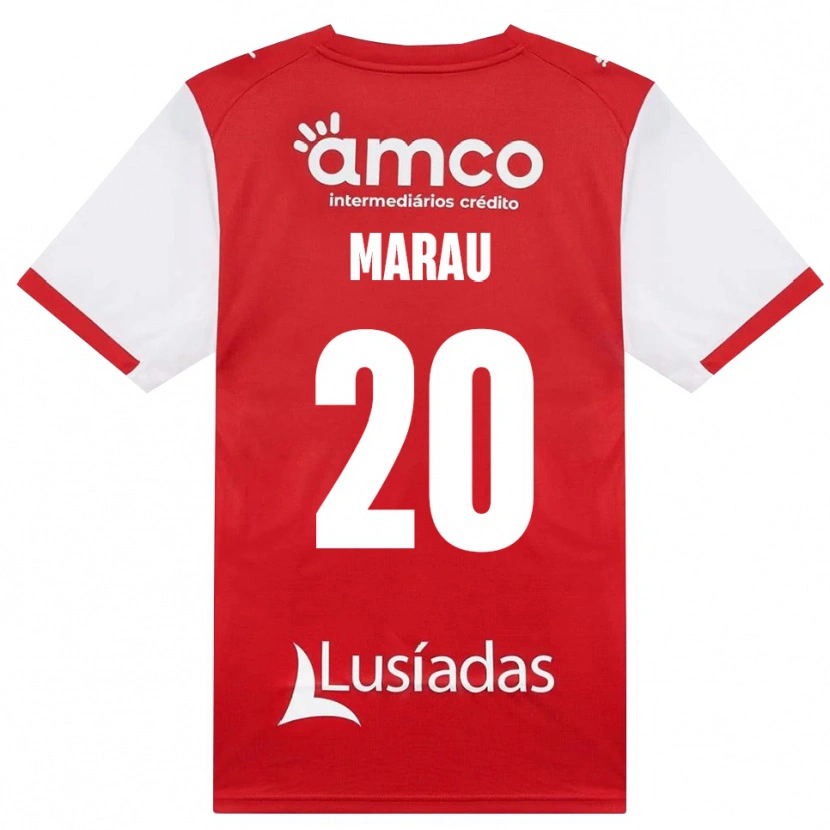 Danxen Barn Madalena Marau #20 Vit Röd Svart Hemmatröja Matchtröjor 2026/27 Tröjor T-Tröja