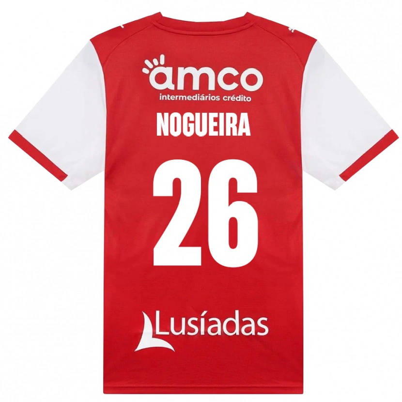 Danxen Barn Ana Nogueira #26 Vit Röd Svart Hemmatröja Matchtröjor 2026/27 Tröjor T-Tröja