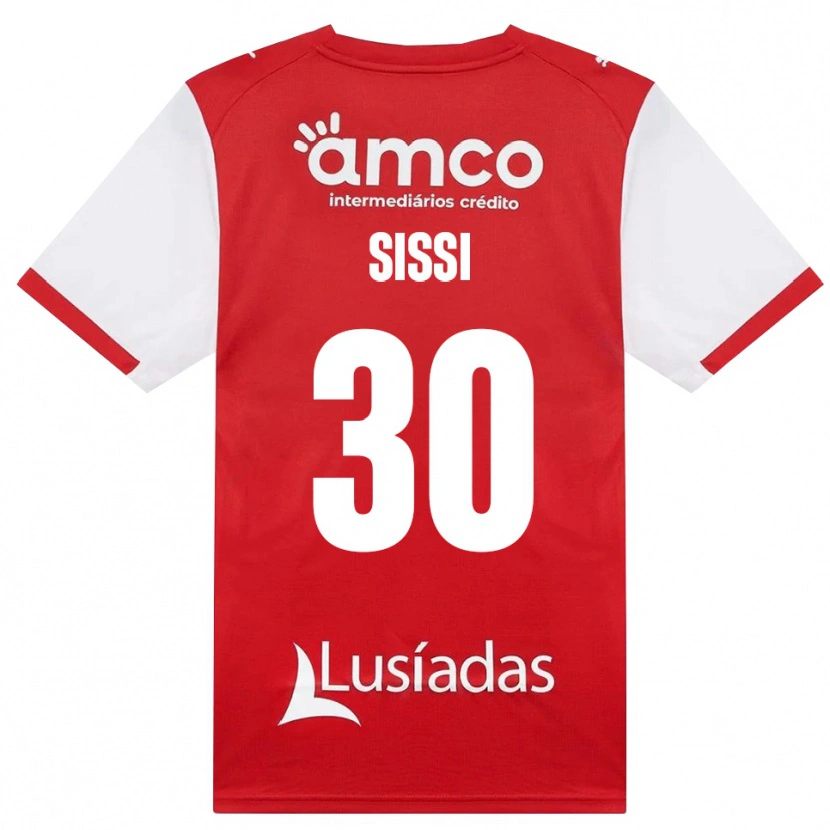 Danxen Barn Sissi #30 Vit Röd Svart Hemmatröja Matchtröjor 2026/27 Tröjor T-Tröja