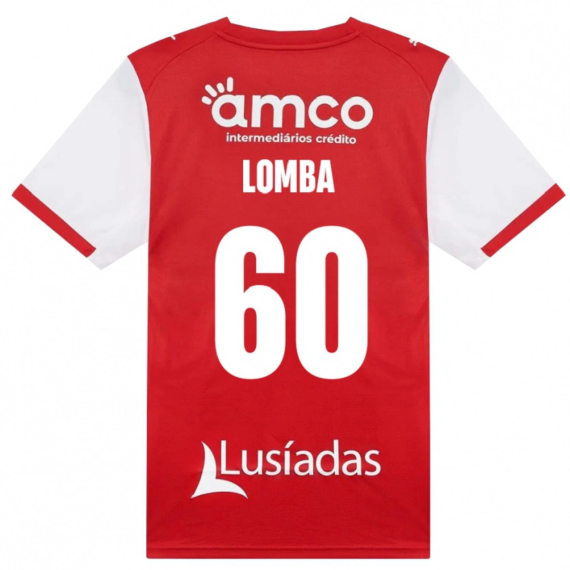 Danxen Barn João Lomba #60 Vit Röd Svart Hemmatröja Matchtröjor 2026/27 Tröjor T-Tröja