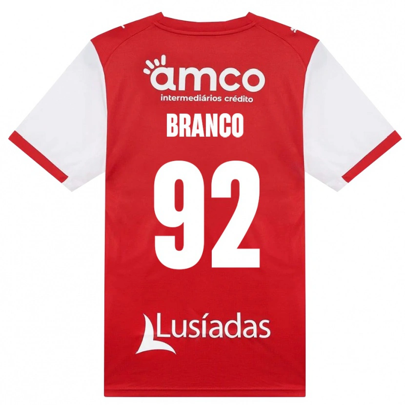 Danxen Barn António Gil #92 Vit Röd Svart Hemmatröja Matchtröjor 2026/27 Tröjor T-Tröja