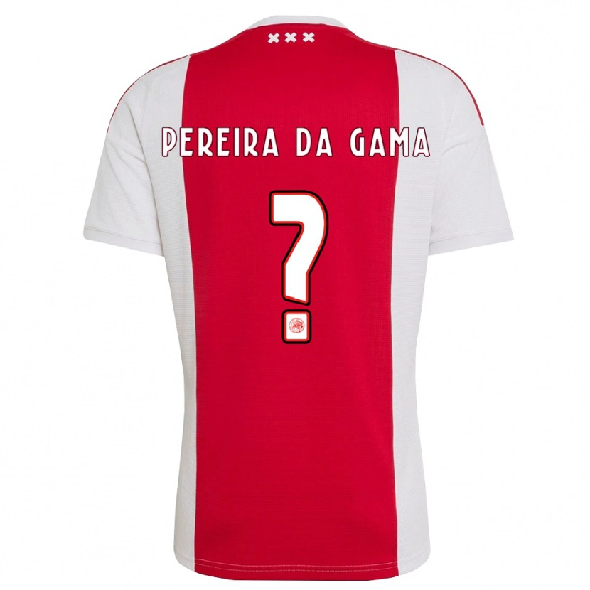 Danxen Barn Haniel Pereira Da Gama #0 Röd Vit Gul Hemmatröja Matchtröjor 2026/27 Tröjor T-Tröja
