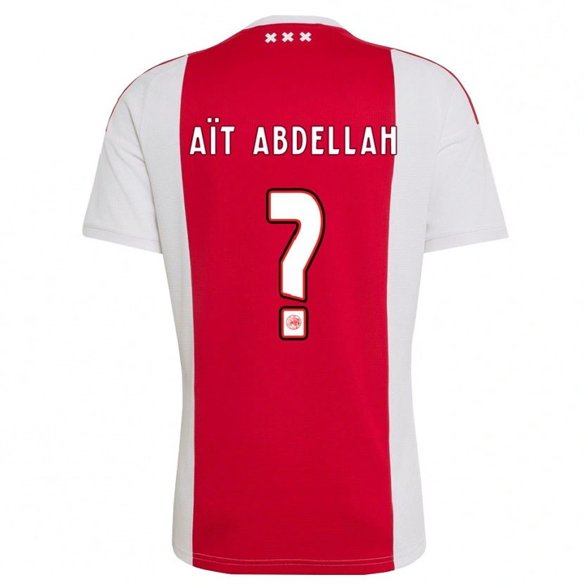 Danxen Barn Waleed Aït Abdellah #0 Röd Vit Gul Hemmatröja Matchtröjor 2026/27 Tröjor T-Tröja
