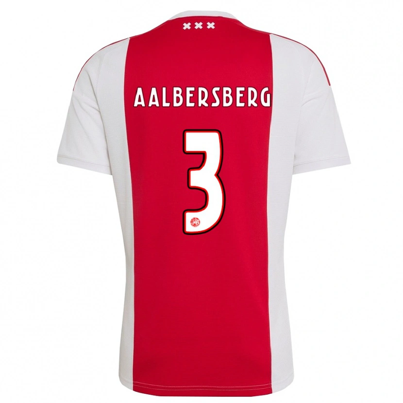 Danxen Barn Miles Aalbersberg #3 Röd Vit Gul Hemmatröja Matchtröjor 2026/27 Tröjor T-Tröja