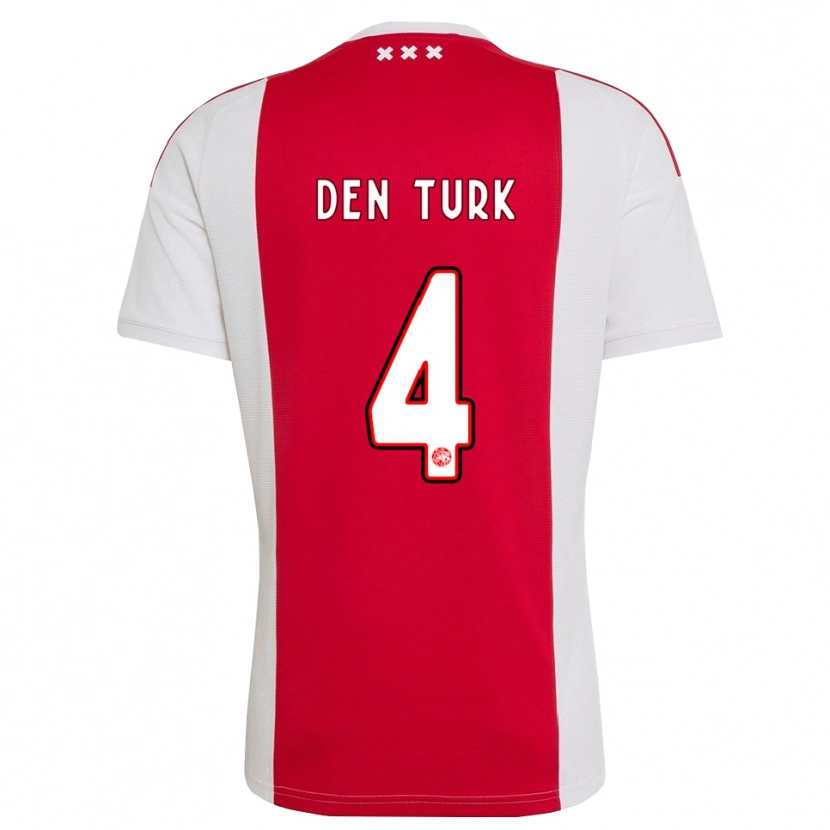 Danxen Barn Deau Den Turk #4 Röd Vit Gul Hemmatröja Matchtröjor 2026/27 Tröjor T-Tröja