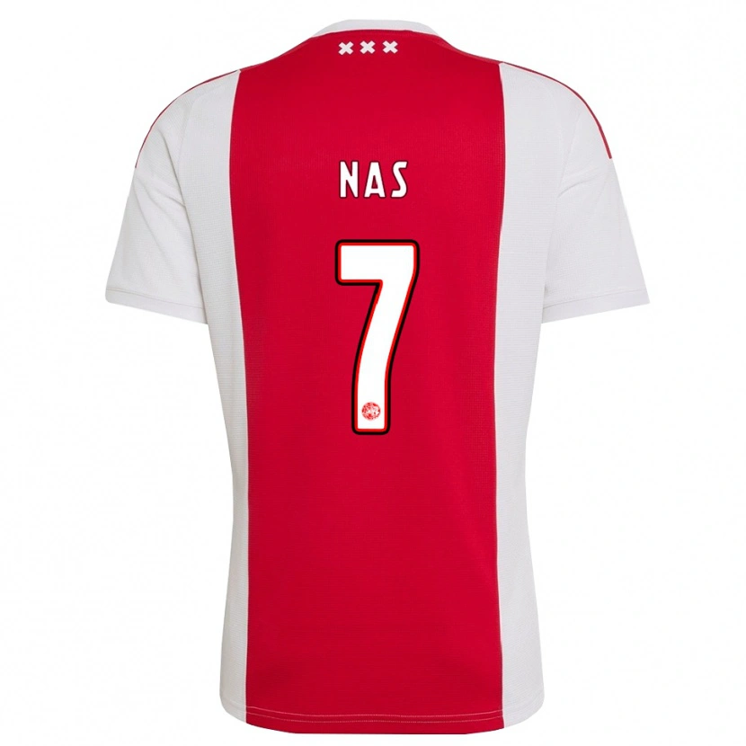 Danxen Barn Luca Nas #7 Röd Vit Gul Hemmatröja Matchtröjor 2026/27 Tröjor T-Tröja