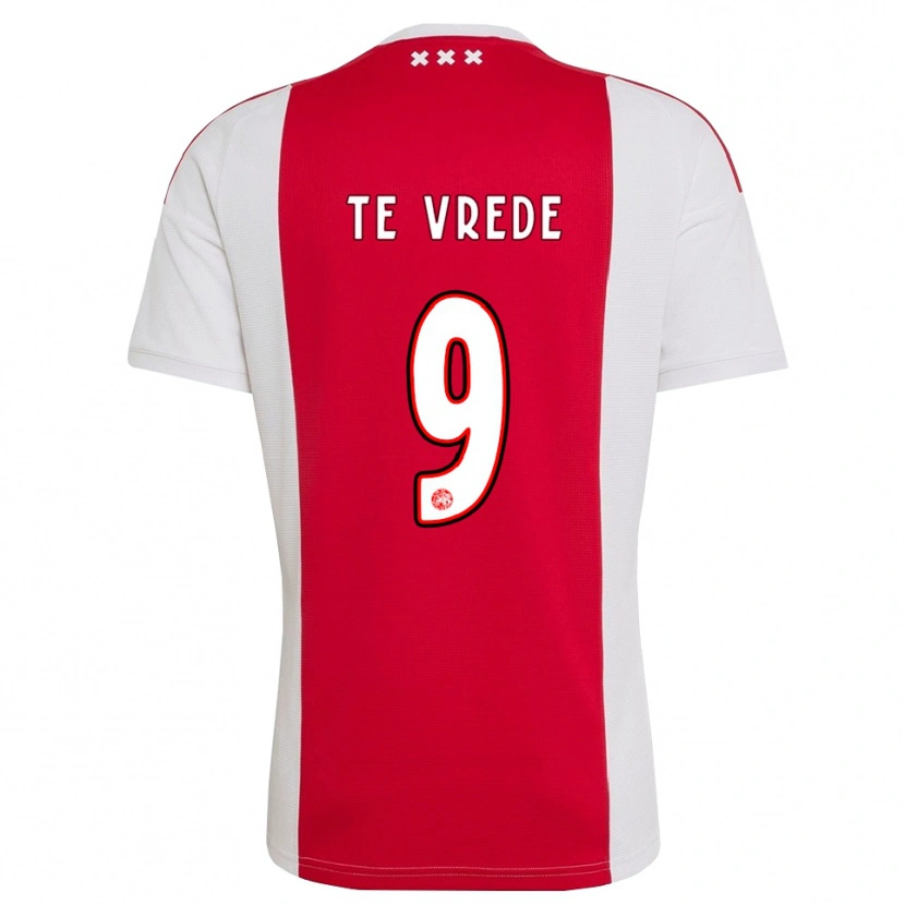 Danxen Barn Mitchell Te Vrede #9 Röd Vit Gul Hemmatröja Matchtröjor 2026/27 Tröjor T-Tröja